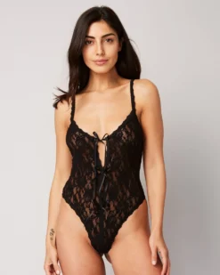 Hanky Panky Racy Open Gusset Keyhole Teddy