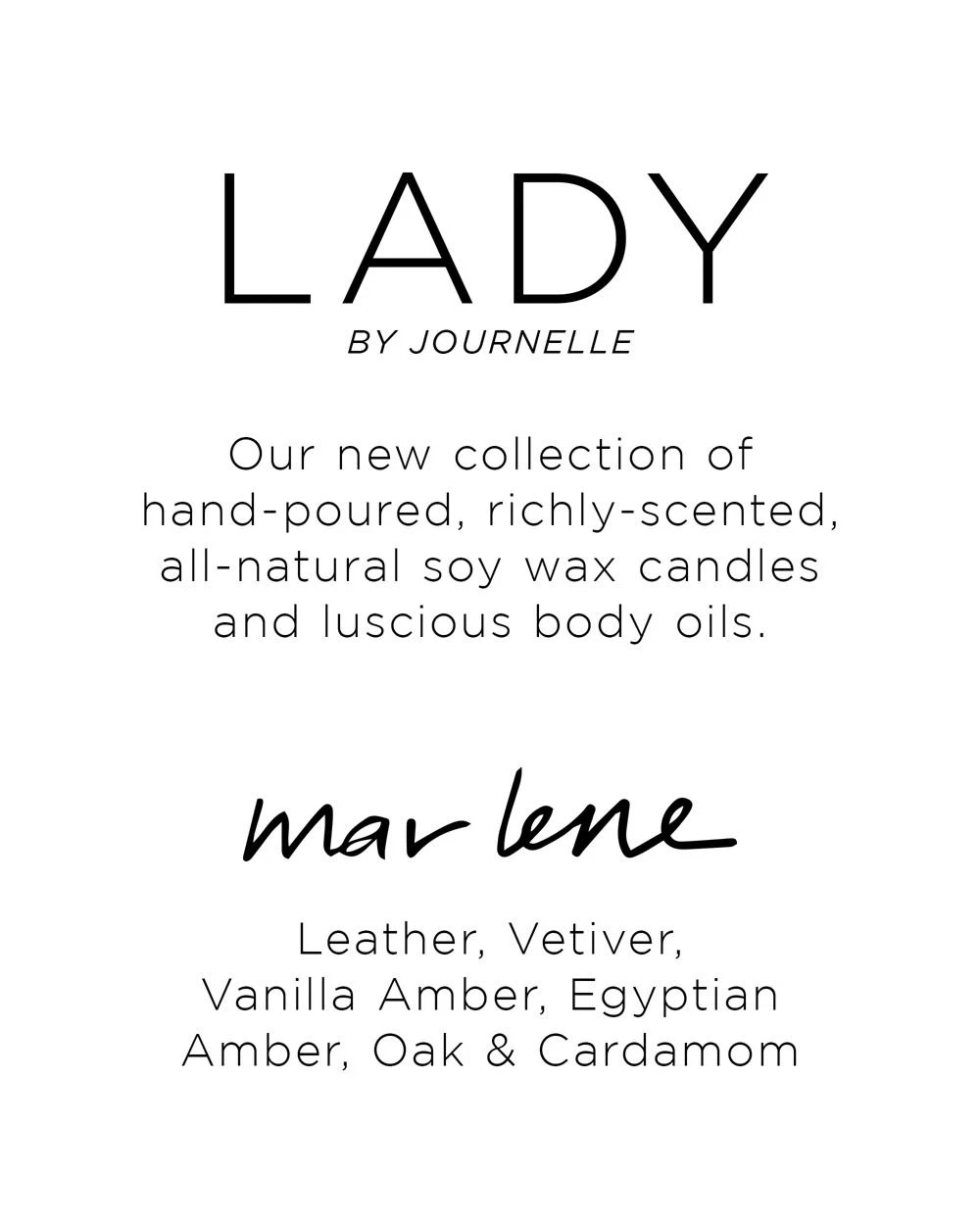 Journelle Top-Sellers LADY X Marlene Candle 4 Journelle Top-Sellers LADY X Marlene Candle