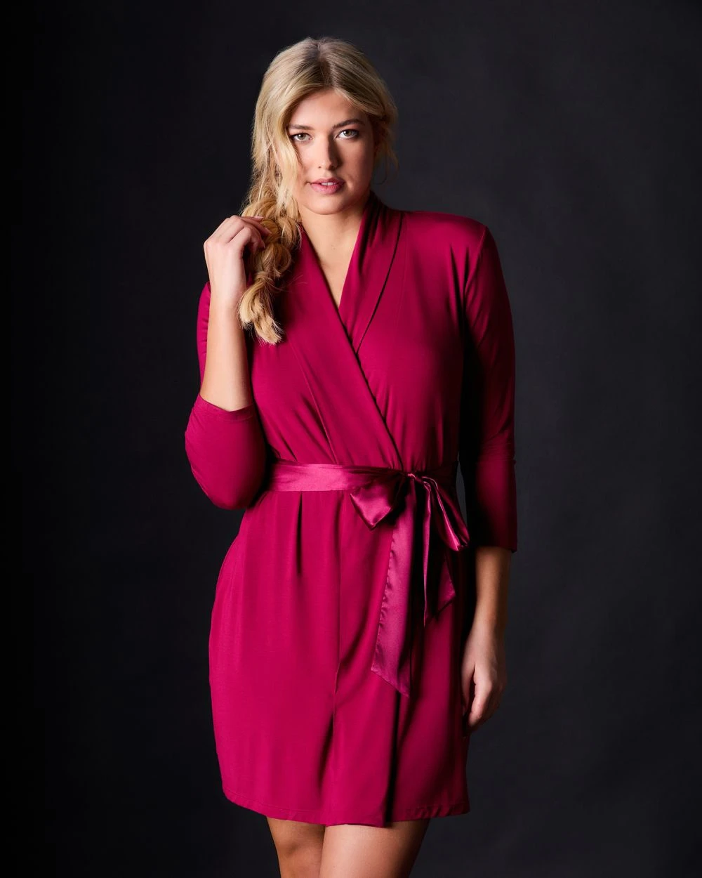 Fleur't Robe With Silk Ties 3 Fleur't Robe With Silk Ties