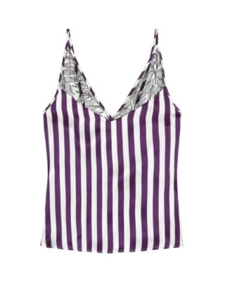 Violet & Wren Berry Stripe Lace Apex Cami Sale 4 Violet & Wren Berry Stripe Lace Apex Cami Sale
