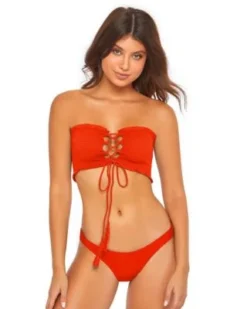 PilyQ Lust Basic Ruched Bikini Bottom Swimwear