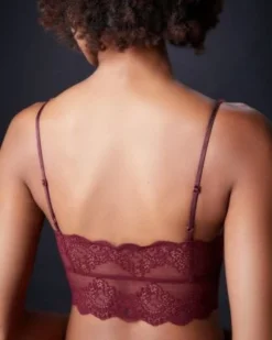 Only Hearts Eco Rib With Lace Long Line Bralette Ouverts