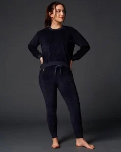 Sundry Velour Side Zip Sweatshirt