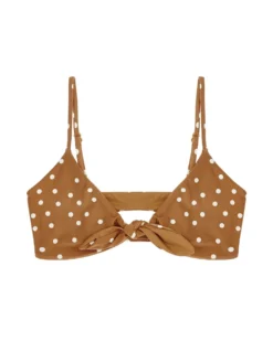L Space Swimwear Beachcomber Dot Flashback Bikini Top