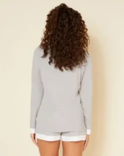 Cosabella Bella Bridal Long Sleeve Top & Boxer Pajama Set Cosabella