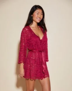 Cosabella Chevron Down Icon Magnolia Robe