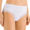 Hanro Cotton Lace Hi Cut Brief 1 Hanro Cotton Lace Hi Cut Brief