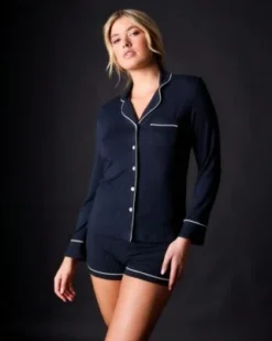 Journelle Lilly Long Sleeve & Short Pajama Set