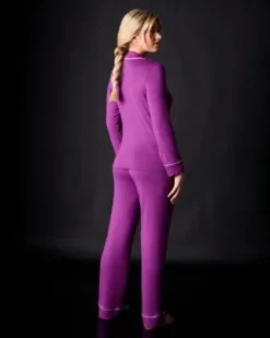 Journelle Lilly Long Sleeve & Pant Pajama Set Chevron Down Icon