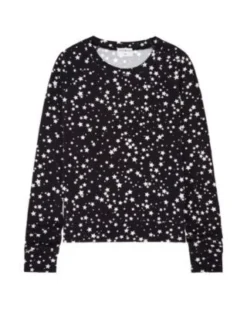 Stripe + Stare Sale Black With White Star Sweatshirt