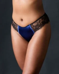 TeAmore Dusk Leavers Lace Brazilian Brief