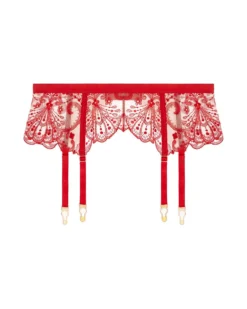 TeAmore Spotlight Embroidered Suspender Belt 8 TeAmore Spotlight Embroidered Suspender Belt