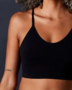 OnGossamer Bras Cabana Cotton Seamless Crop Cami Bralette