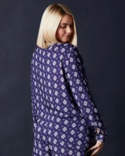 Hanro Woven Long Sleeve Pajama Shirt Sale