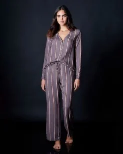 Hanro Woven Long Sleeve Pajama Shirt Sale