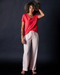 Hanro Chevron Down Icon Woven Pajama Pant