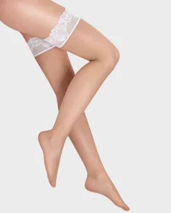 Wolford Nude 8 Lace Stay-Up