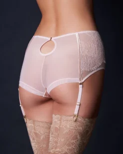 TeAmore Underwear Dusk Leavers Lace High Waist Keyhole Briefs