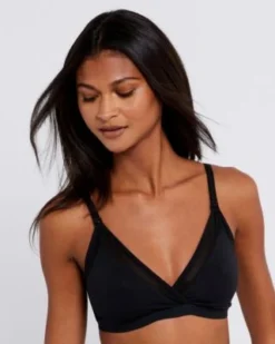 Pea In The Pod Bras Mesh Trim Crossover Nursing Bra