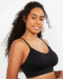 Motherhood Maternity Seamless Rib Knit Nursing Soft Bra