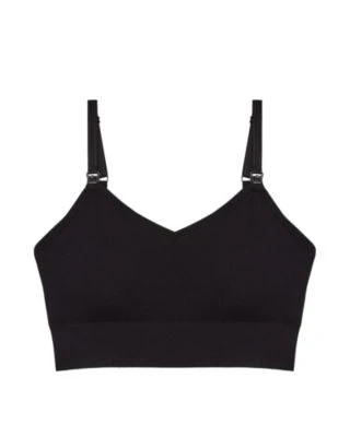 Motherhood Maternity Seamless Rib Knit Nursing Soft Bra 6 Motherhood Maternity Seamless Rib Knit Nursing Soft Bra