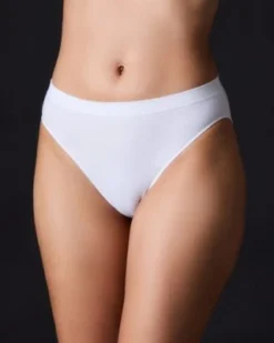 OnGossamer Cabana Cotton Seamless Hi-Cut Brief Underwear