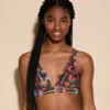 Cosabella Never Say Never Printed Tall Triangle Bralette Bras