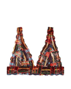 Cosabella Never Say Never Printed Tall Triangle Bralette Bras