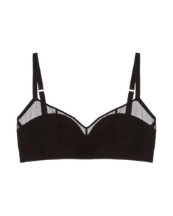 Samantha Chang Jet Set Mesh Lightly Lined Bandeau Bra Bras