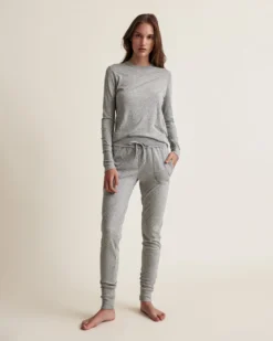 Skin Organic Pima Cotton Long Sleeve Tee Chevron Down Icon