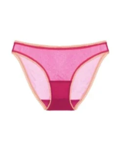 OnGossamer Solid Mesh Hip Bikini