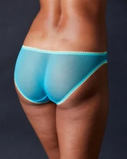 OnGossamer OnGossamer Solid Mesh Hip Bikini