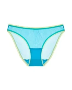 OnGossamer OnGossamer Solid Mesh Hip Bikini