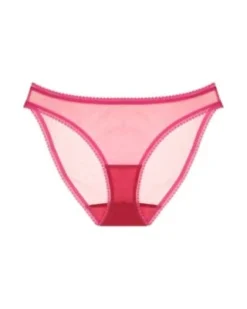 OnGossamer OnGossamer Solid Mesh Hip Bikini