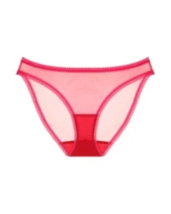 OnGossamer Solid Mesh Hip Bikini Underwear