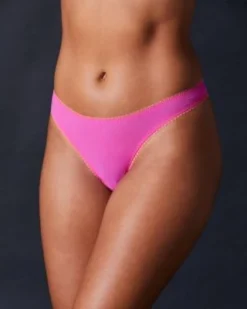 OnGossamer Solid Mesh Hip-G Thong