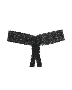 Hanky Panky Signature Lace Open Crotch Low Rise Thong