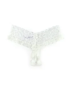 Hanky Panky Princess Lace Open Panty Thong